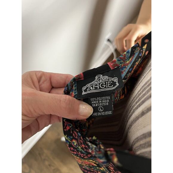 Angie Multicolor speghetti strap BOHO/Hippi Sundress Festival Summer Spring - Picture 7 of 7